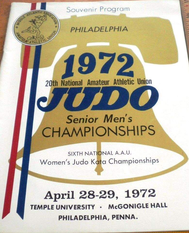 1972 National A.A.U. Judo Championships Program